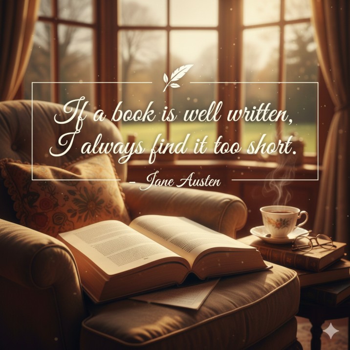 Jane Austen Quote on Good Books