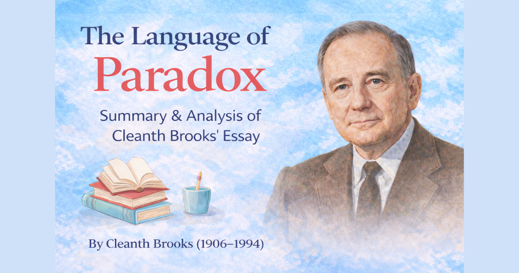 The language of paradox summary by Cleanth Brooks