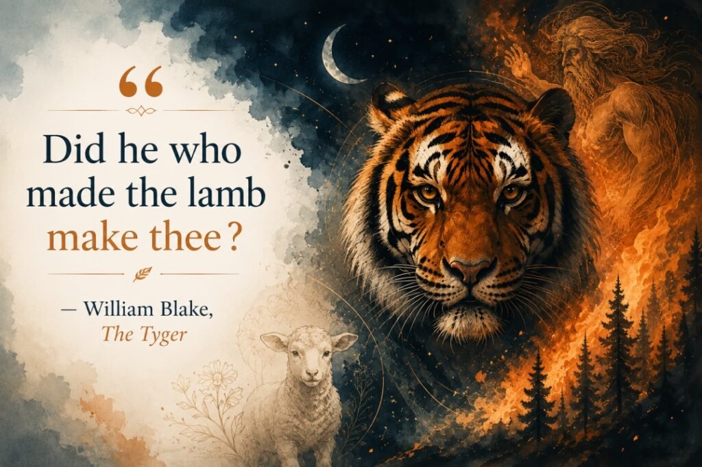 Best William Blake quote from The Tyger