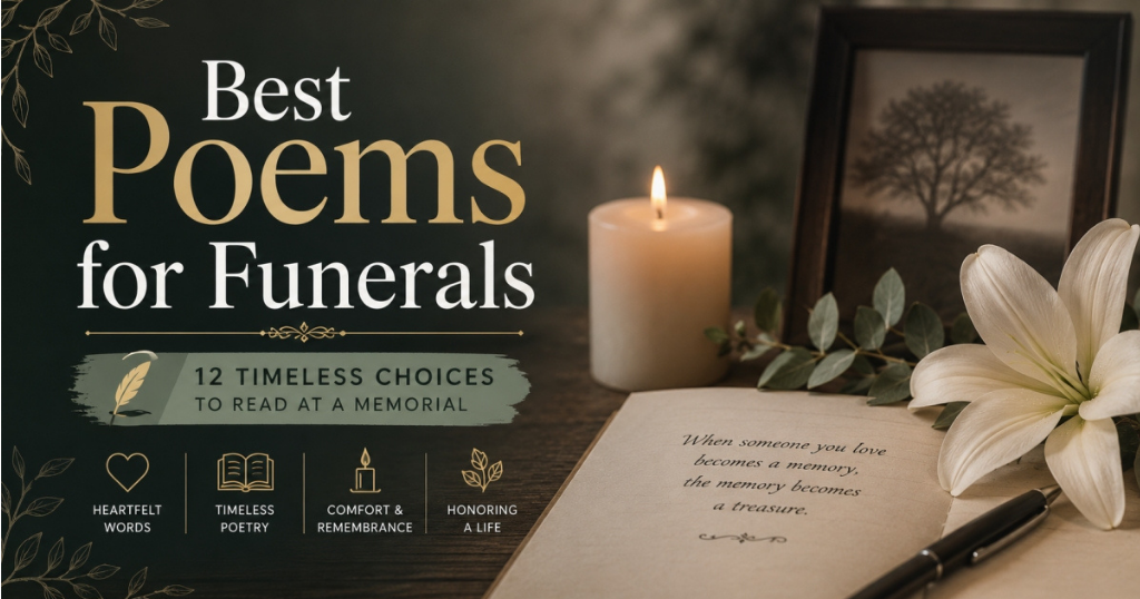 Best Poems for Funerals 12 Timeless Choices to Read at a Memorial