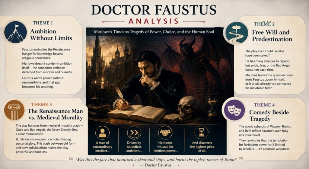 Christopher Marlowe's Doctor Faustus themes