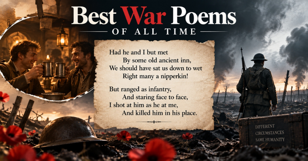 Best War Poems of All Time from the greatest poets