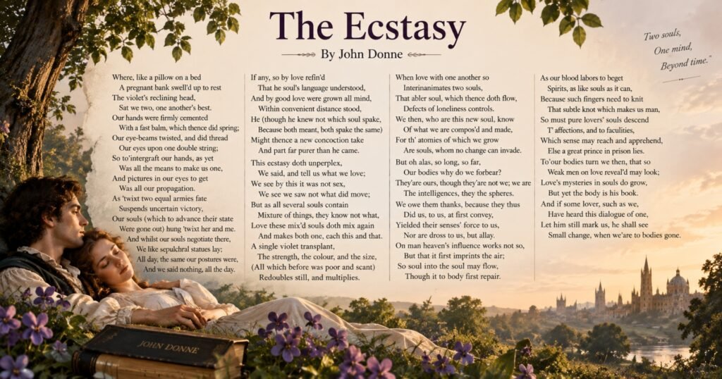 The Ecstasy full poem by John Donne