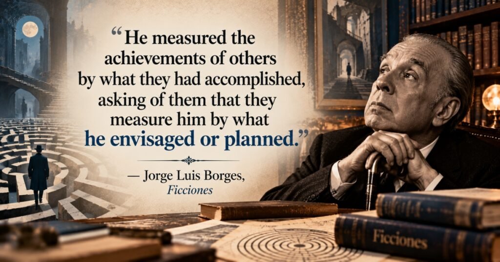 Ficciones best quote by Jorge Luis Borges